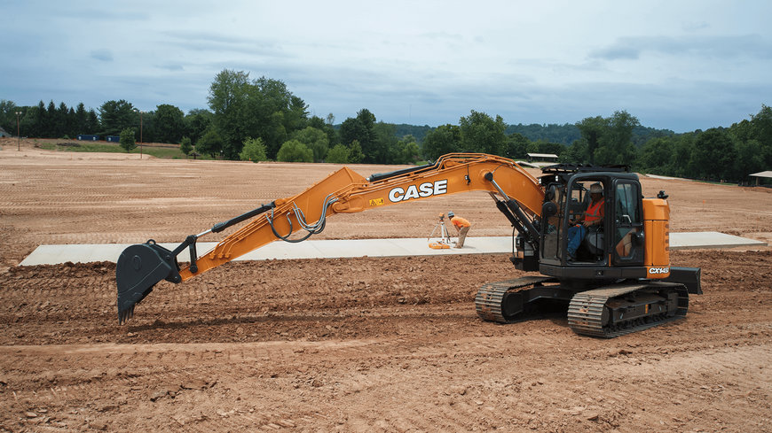 UN ÉQUIPEMENT SPÉCIAL POUR LA PELLE SUR CHENILLES CASE CX145D DU CLIENT VERDIPOLE